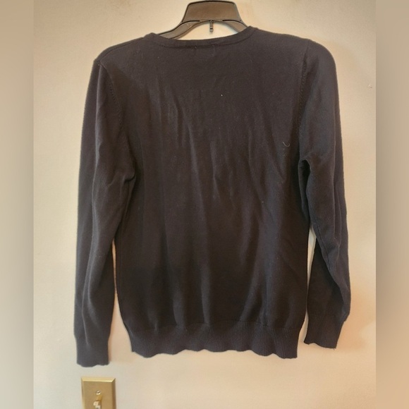 Cardigan ailo black button sweater size large - Picture 2 of 3